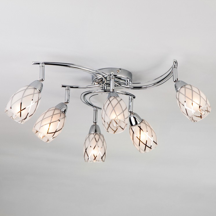 Потолочный светильник Eurosvet 30128/6 хром Christina