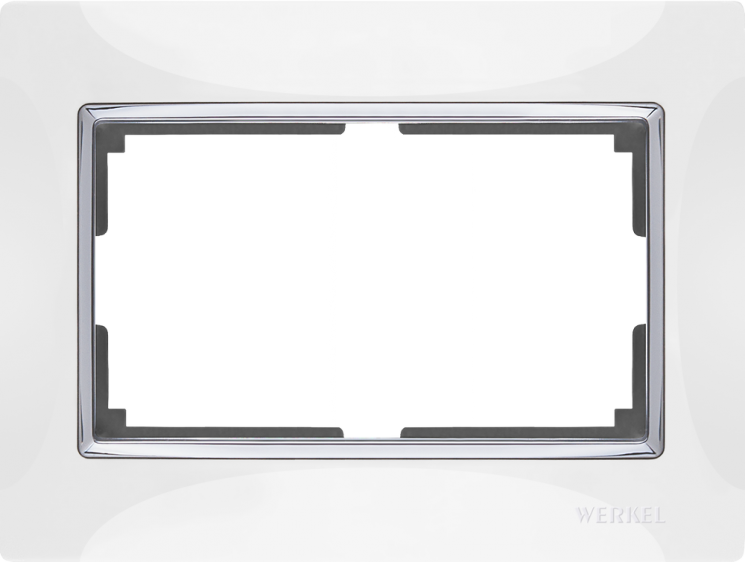 Рамка для двойной розетки белый Werkel W0081901 (WL03-Frame-01-DBL-white Snabb)