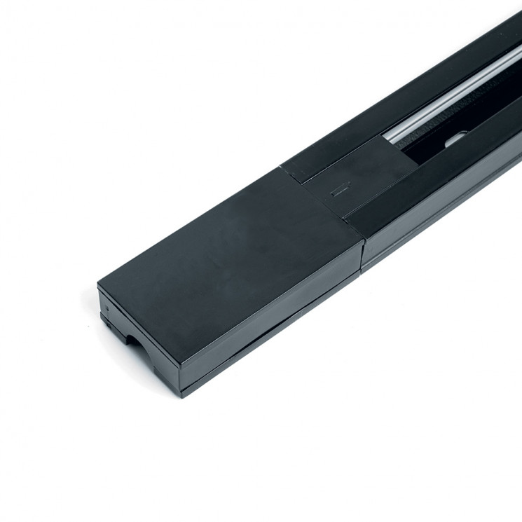 Шинопровод для трековых однофазных светильников, черный, 1м, в наборе токоввод, заглушка, крепление, CAB1005 41731