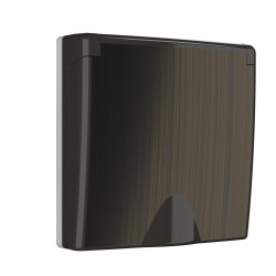 Накладка для розетки IP44 с крышкой (бронзовый) Werkel W1179212