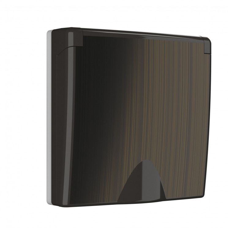 Накладка для розетки IP44 с крышкой (бронзовый) Werkel W1179212