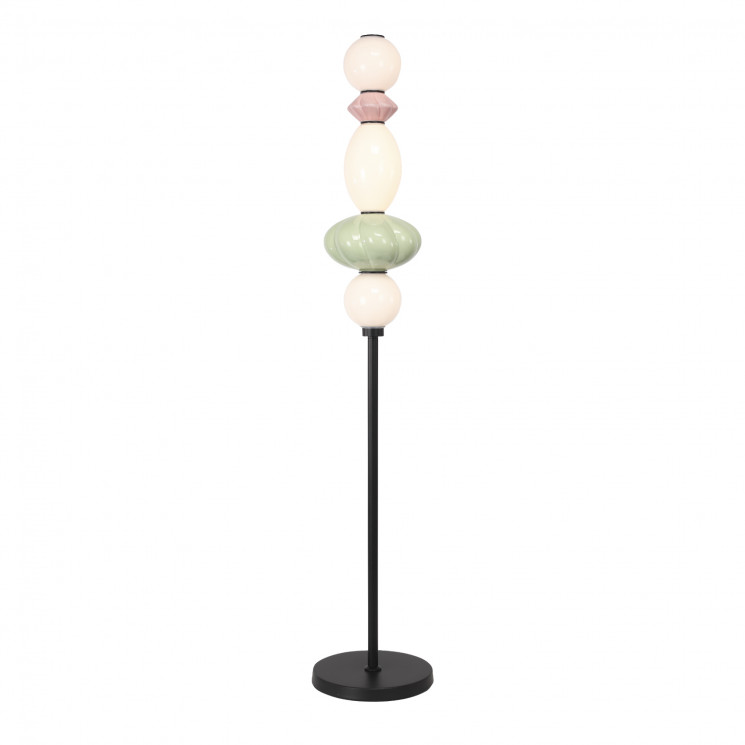 Светильник напольный ST Luce черный/розовый, зелёный, опаловый LED 1*20W 3000K       SL6134.405.01