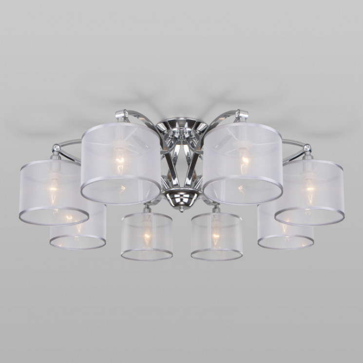 Накладная люстра Eurosvet 60109/8 хром Fabiola