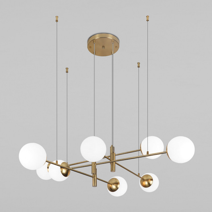 Подвесная люстра Eurosvet 70146/8 латунь Planet