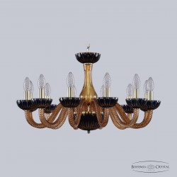 Хрустальная люстра 1308/12/240 G Am/Amber-Blue/H-1K Bohemia Ivele Crystal