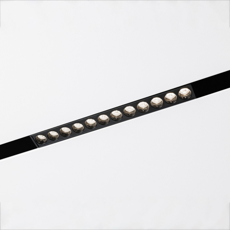 Магнитный трековый светильник MKL-102-12W4K-B Черный 220x22x44, 48V, 12W 960 lm 4000 К 36°, LED Osram, CRI>90 Mikami Terra