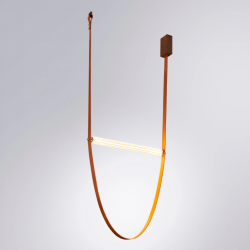 Подвесной светильник Divinare ALMATO 1128/34 SP-110 31Вт 3000К Н180 см W76-110 см D4,6 см коричневый/прозрачное стекло