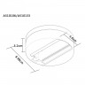 Шинопровод одноместный Arte lamp TRACK ACCESSORIES A510106