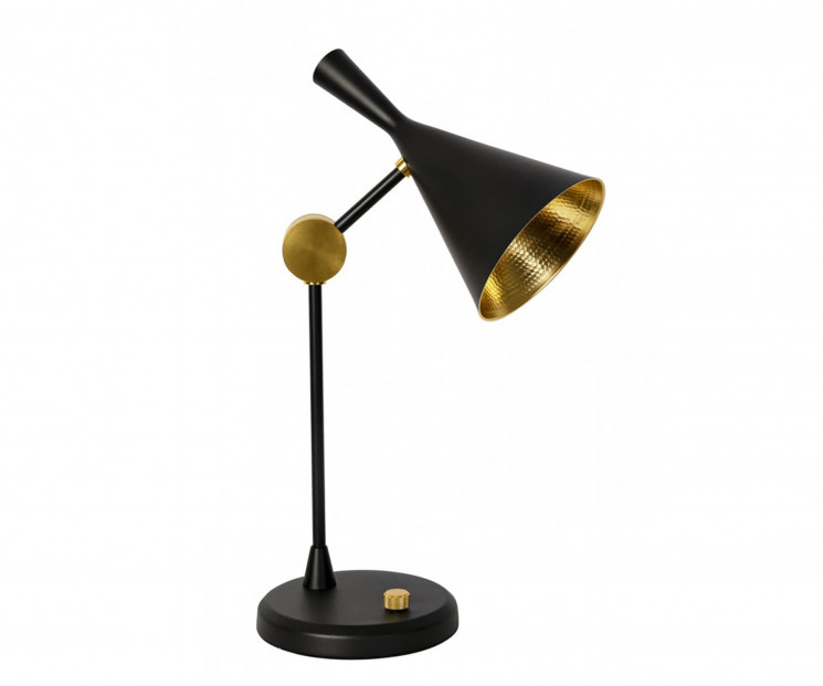 Kink Light 07717-T,19 Настольная лампа Камила черный d35 h60 E27 1*40W