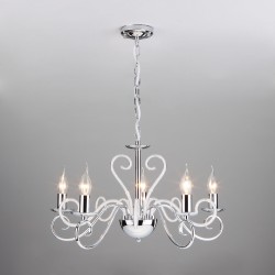Подвесной светильник Eurosvet 60090/5 хром Silva