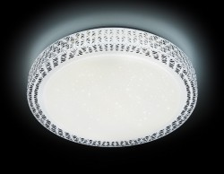 Управляемый светодиодный светильник Ambrella light ORBITAL CRYSTAL  F86 WH 72W D500