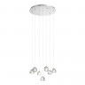Светильник подвесной ST Luce Хром/Прозрачный с пузырьками воздуха LED 7*3W 3000K      SL6017.101.07