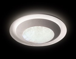 Управляемый светильник Ambrella light FS1260 WH/SD 48W D500 ORBITAL CRYSTAL SAND