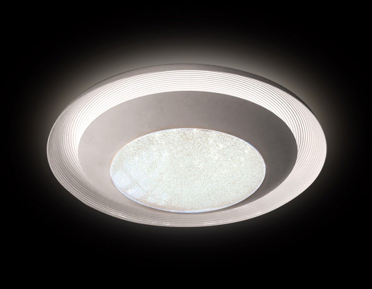 Управляемый светильник Ambrella light FS1260 WH/SD 48W D500 ORBITAL CRYSTAL SAND