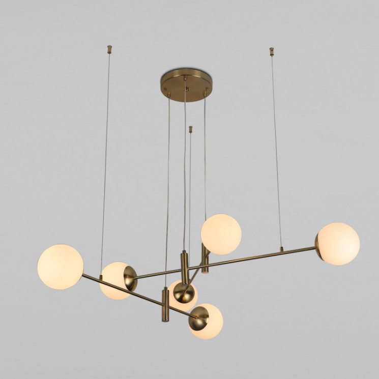 Подвесная люстра Eurosvet 70146/6 латунь Planet