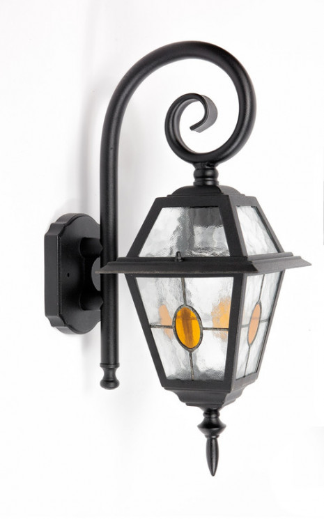 Настенный уличный(фасадный) светильник YAOHUALUX 91102/18S lgY Bl FARO lead GLASS