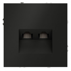 Розетка компьютерная VOLTUM VLS060208 черный