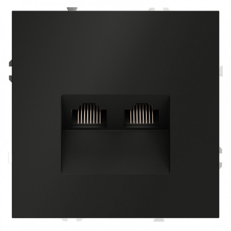 Розетка компьютерная VOLTUM VLS060208 черный