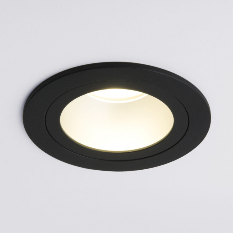 Встраиваемый светильник Elektrostandard 122 MR16 серебро/черный Flood