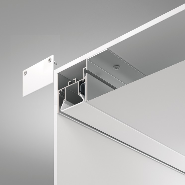 Профиль алюминиевый с экраном Maytoni Technical ALM012S-2M для натяжного потолка 2 м