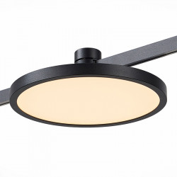 Магнитный трековый светильник FARM Черный LED 1*10W 3000K 500Lm Ra90 120 IP20 D168xH54 24V FARM    ST818.406.12