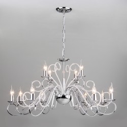 Подвесной светильник Eurosvet 60090/12 хром Silva