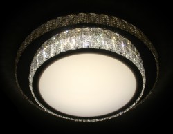 Управляемый светодиодный светильник Ambrella light ORBITAL CRYSTAL  F94 CH/CL 48W D490