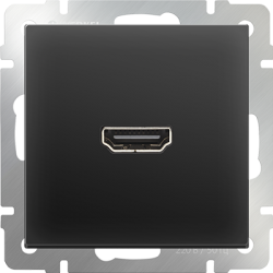 Розетка HDMI черный матовый Werkel W1186008 (WL08-60-11)