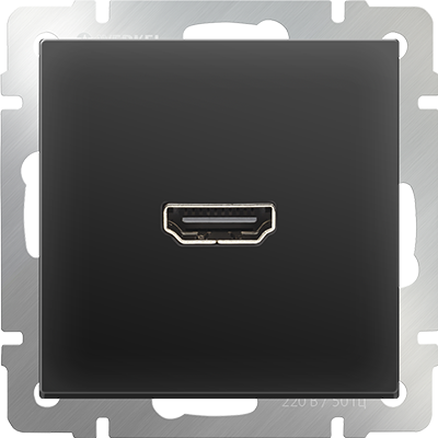 Розетка HDMI черный матовый Werkel W1186008 (WL08-60-11)