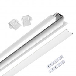 135200 NOVOTECH Низковольтный шинопровод для встраиваемого монтажа в ГКЛ 2м IP20 48V SMAL (в коплекте заглушки-2шт; соединитель-2 шт)