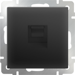 Телефонная розетка  RJ-11  черный матовый Werkel W1182008 (WL08-RJ-11)