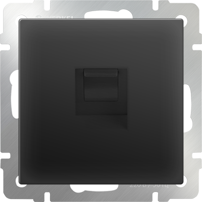 Телефонная розетка  RJ-11  черный матовый Werkel W1182008 (WL08-RJ-11)