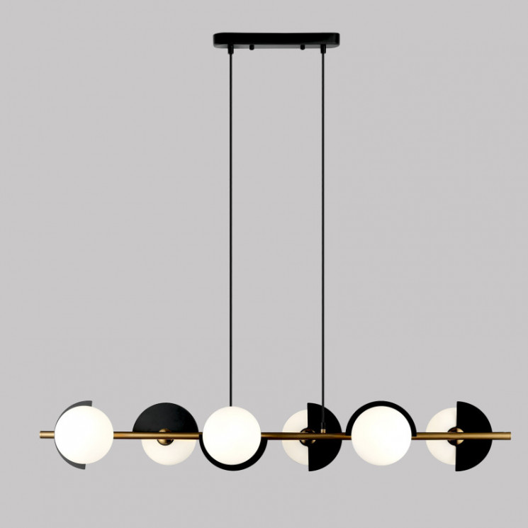 Подвесной светильник Eurosvet 70149/6 черный/латунь Moity