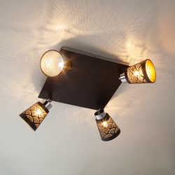 Потолочный светильник  Eurosvet Monte 20061/4 черный