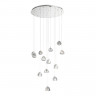 Светильник подвесной ST Luce Хром/Прозрачный с пузырьками воздуха LED 13*3W 3000K      SL6017.101.13