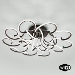 Накладная люстра Eurosvet 90236/10 чёрный кофе Smart Smart Rosca