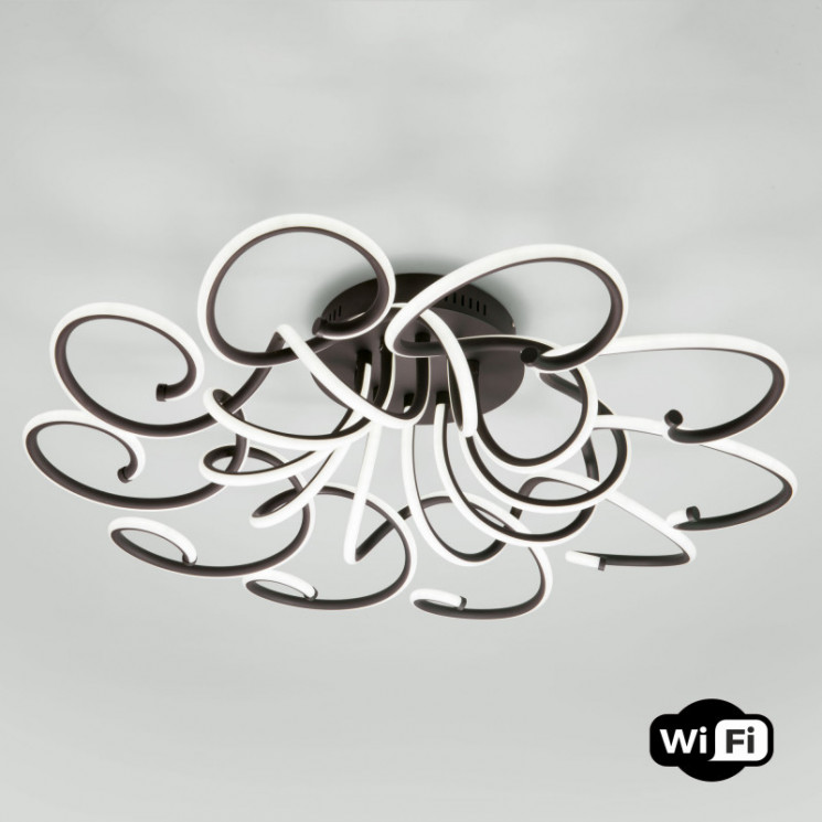 Накладная люстра Eurosvet 90236/10 чёрный кофе Smart Smart Rosca