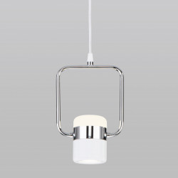 Подвесной светильник Eurosvet 50165/1 LED хром/белый Oskar