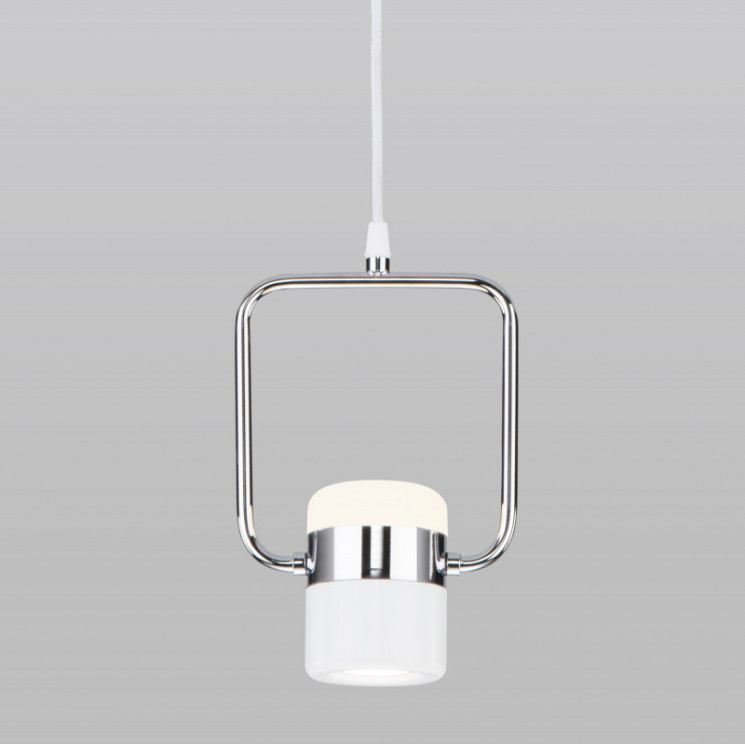 Подвесной светильник Eurosvet 50165/1 LED хром/белый Oskar