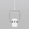 Подвесной светильник Eurosvet 50165/1 LED хром/белый Oskar