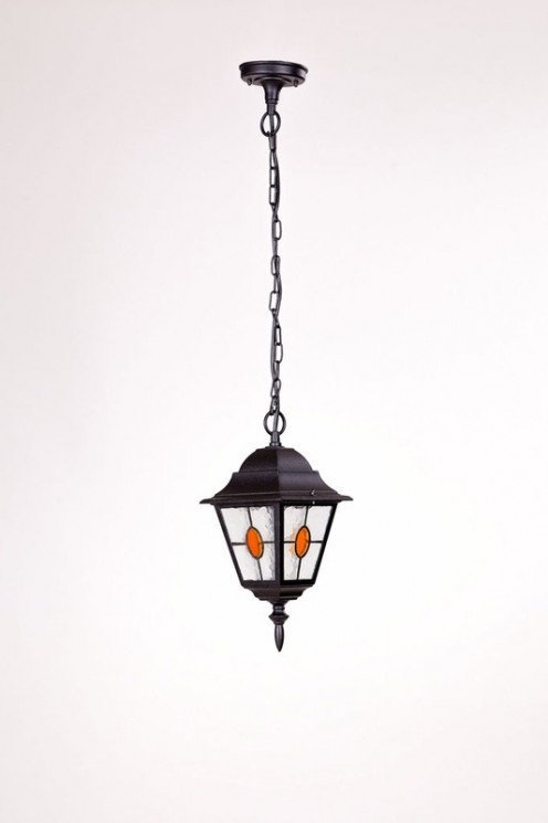 Подвесной уличный светильник YAOHUALUX 79905MlgY Bl QUADRO M lead GLASS