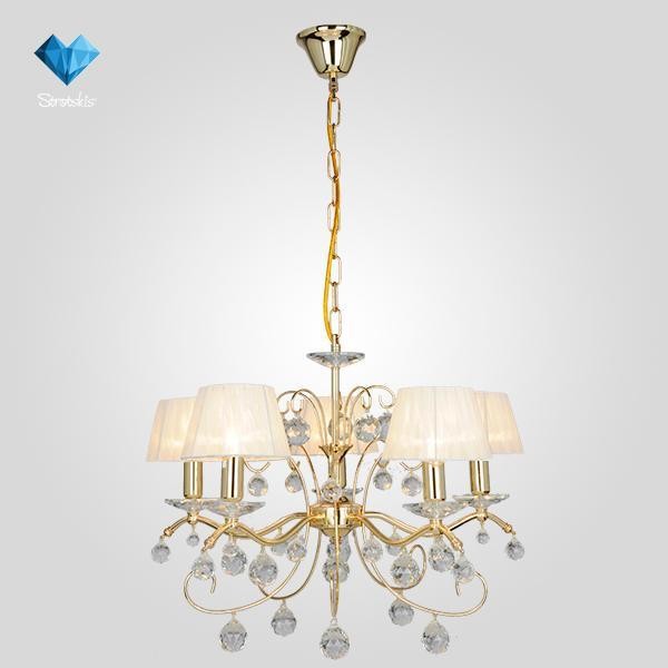 Люстра Eurosvet 10058/5 золото/прозрачный