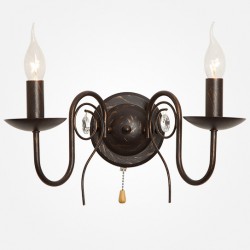 Бра Eurosvet 60018/2 черный с золотом