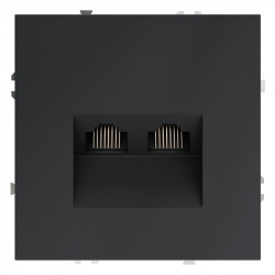 Розетка компьютерная VOLTUM VLS060207 графит