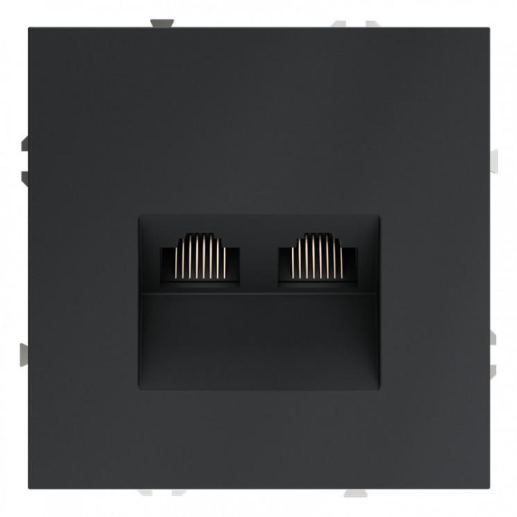 Розетка компьютерная VOLTUM VLS060207 графит