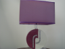 Настольная лампа с абажуром Манхеттен 540-003 Высота 44 см 1хЕ27 Керамика лиловый/белый Ткань лиловый(Ск)