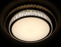 Управляемый светодиодный светильник Ambrella light ORBITAL CRYSTAL  F95 CH/CL 72W D600