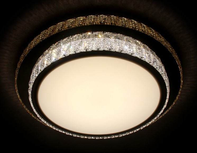 Управляемый светодиодный светильник Ambrella light ORBITAL CRYSTAL  F95 CH/CL 72W D600