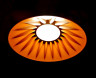 Подвесной светильник ITALLINE IT03-1430 black/orange