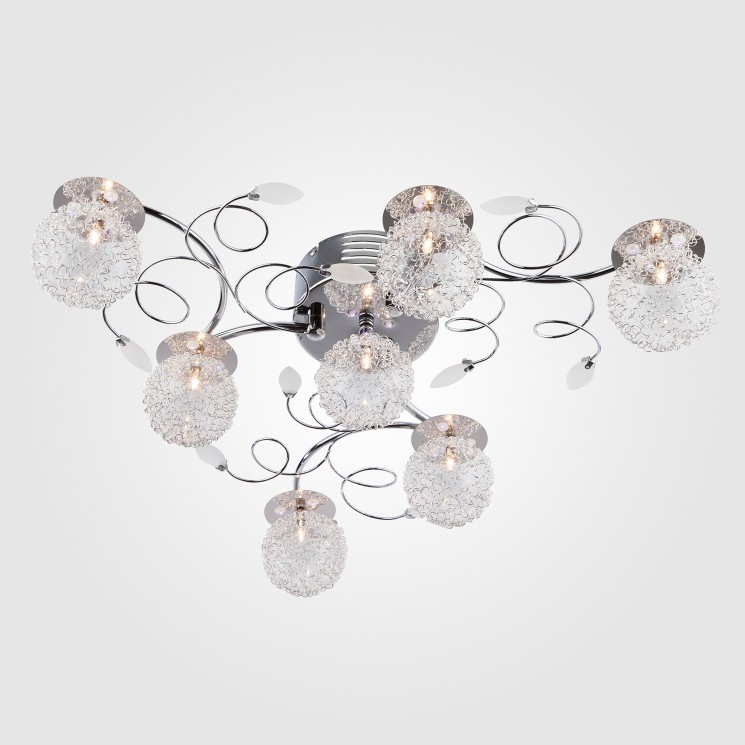 Потолочный светильник  Eurosvet Cometa 4830/7 хром/синий+красный+фиолетовый